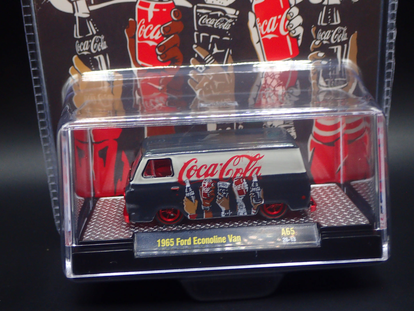 2026 M2 MACHINES 1965 FORD ECONOLINE VAN COCA COLA RED CHASE 1/750 A65 26-13