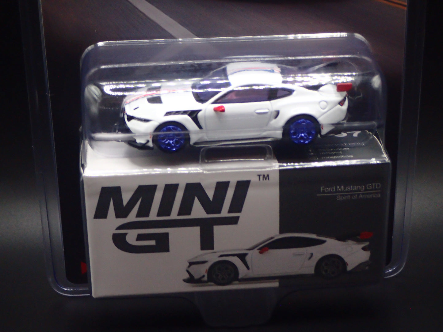 FORD MUSTANG GTD CHASE SPIRIT OF AMERICA TSM MODEL MINI GT #1097 1/64 2026