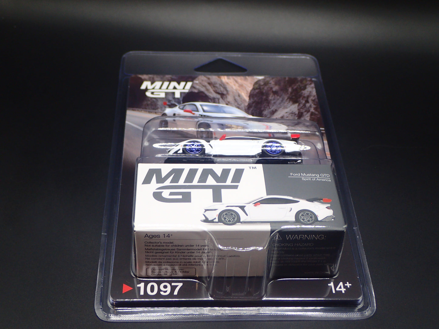 FORD MUSTANG GTD CHASE SPIRIT OF AMERICA TSM MODEL MINI GT #1097 1/64 2026