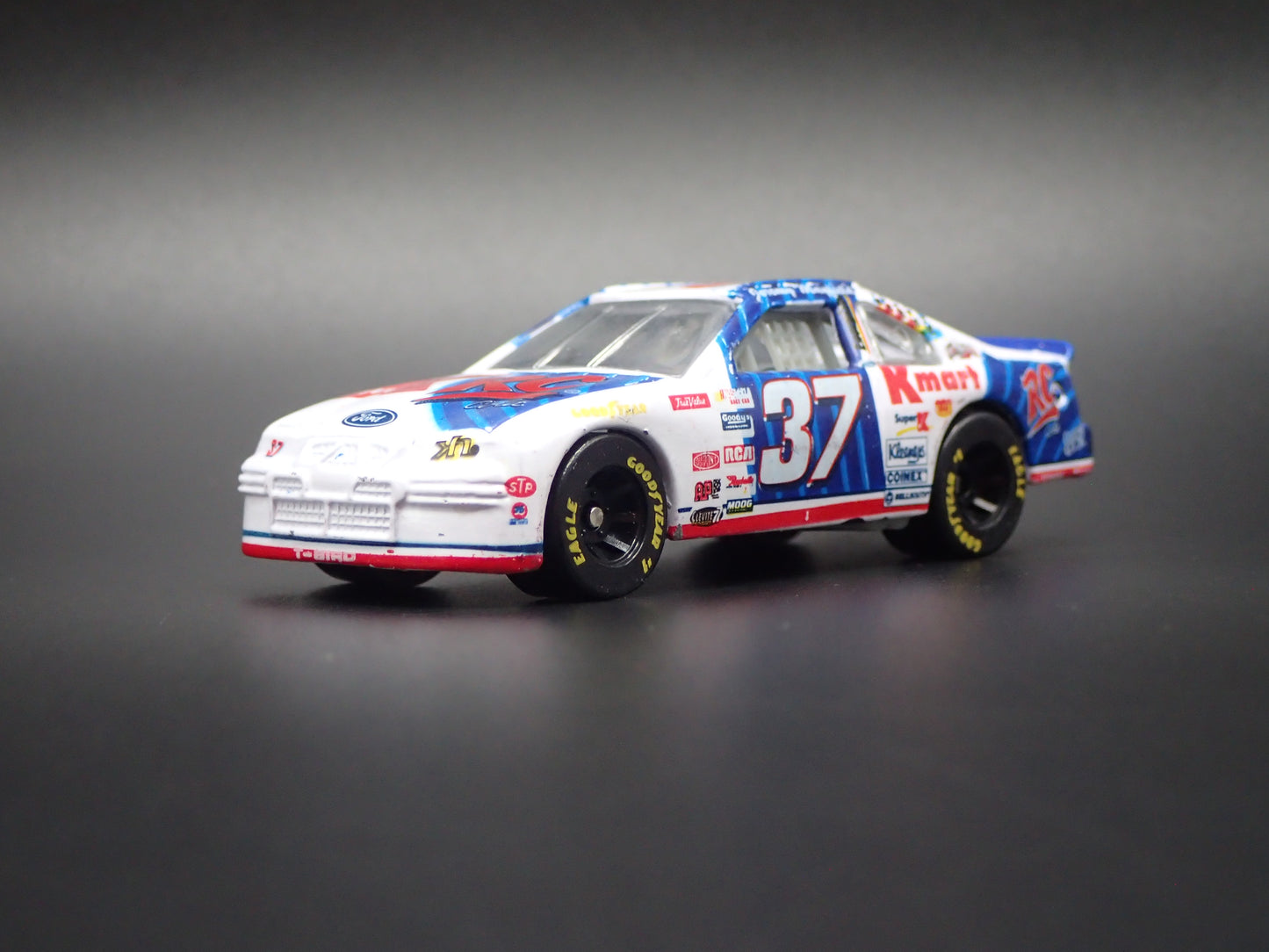 1997 97 FORD THUNDERBIRD 37 JEREMY MAYFIELD KMART NASCAR 1/64 SCALE DIECAST CAR
