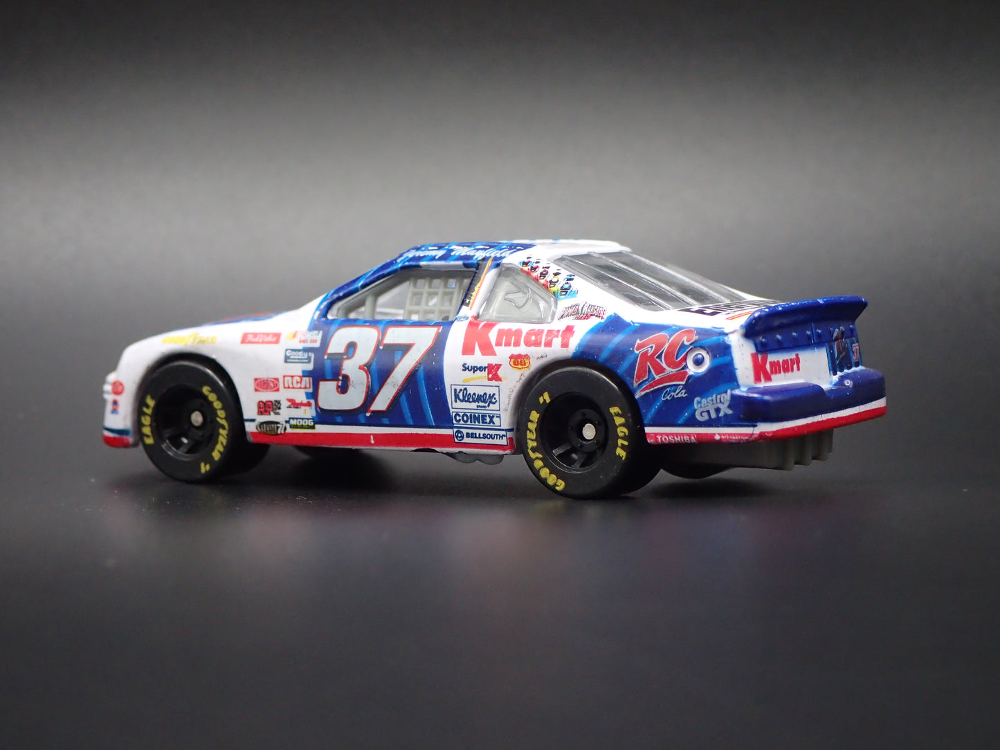 1997 97 FORD THUNDERBIRD 37 JEREMY MAYFIELD KMART NASCAR 1/64 SCALE DIECAST CAR
