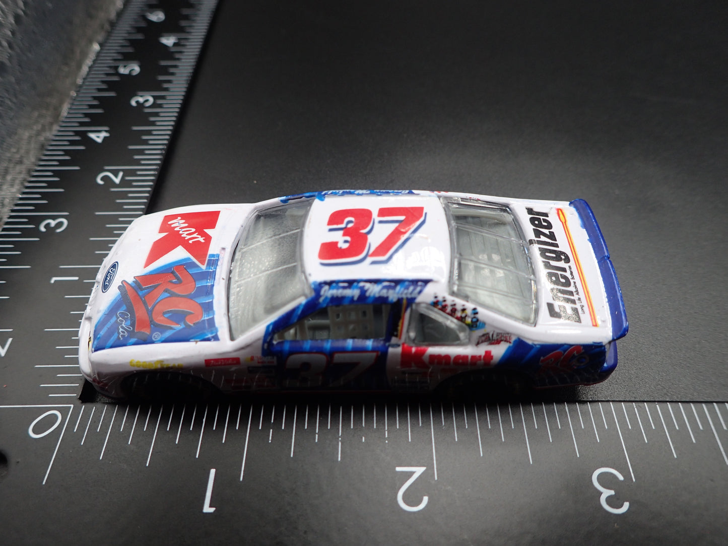 1997 97 FORD THUNDERBIRD 37 JEREMY MAYFIELD KMART NASCAR 1/64 SCALE DIECAST CAR