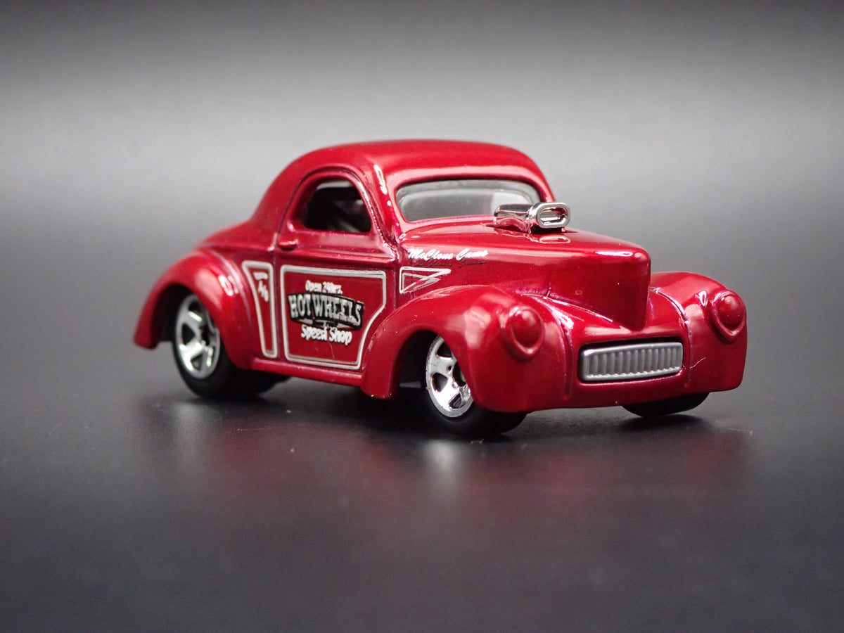 1941 41 WILLYS COUPE RED RARE 1:64 COLLECTIBLE DIORAMA DIECAST MODEL CAR