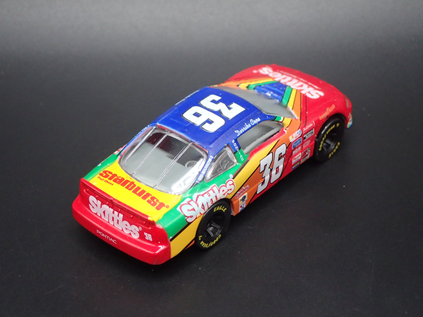 1997 97 PONTIAC GRAND PRIX 36 DERRICK COPE SKITTLES NASCAR 1:64 SCALE DIECAST CAR