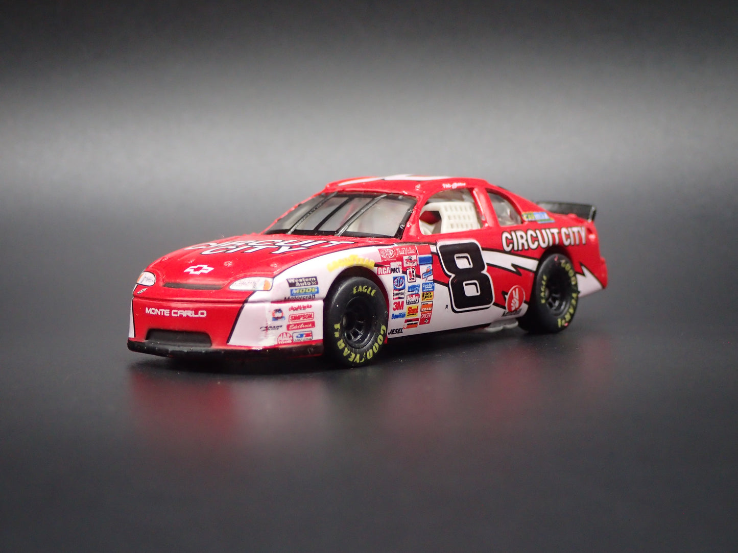 1998 98 CHEVY MONTE CARLO 8 HUT STRICKLIN NASCAR 1:64 SCALE DIECAST MODEL CAR