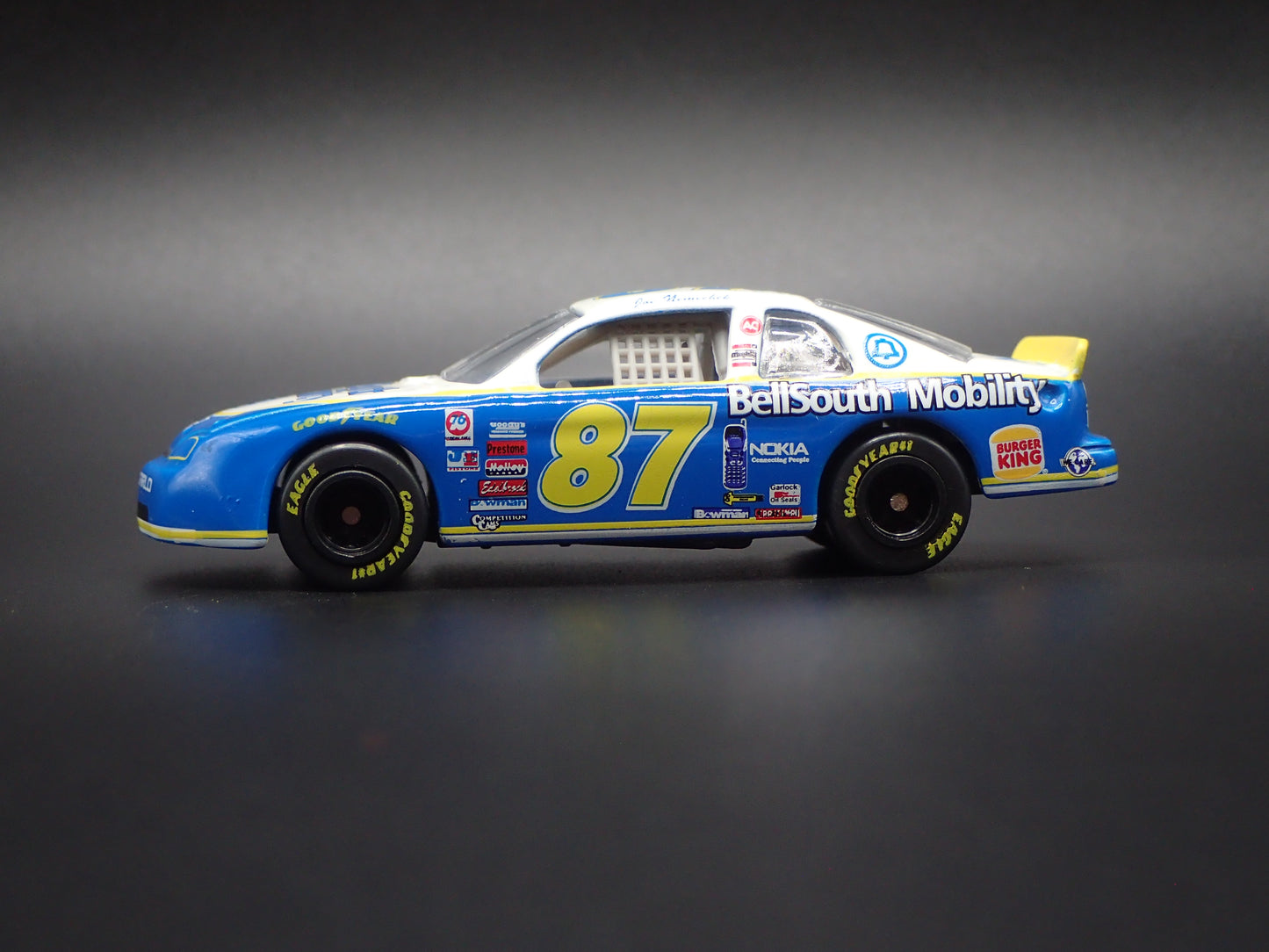 1996 CHEVY CHEVROLET MONTE CARLO 87 JOE NEMECHEK NASCAR 1:64 SCALE DIECAST MODEL CAR