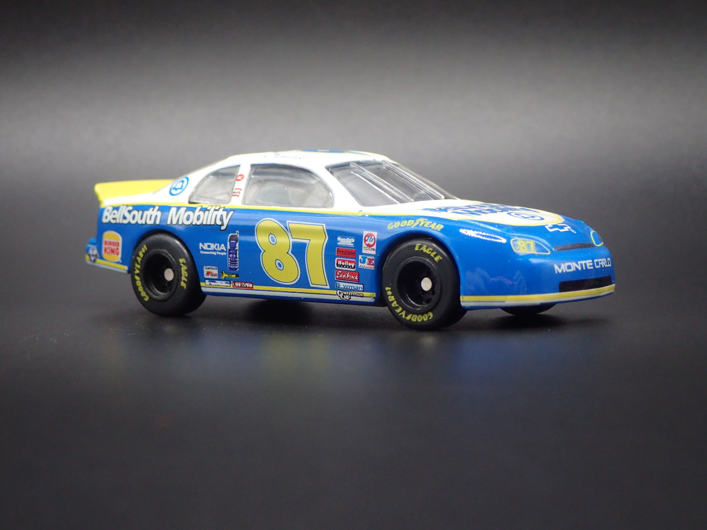 1996 CHEVY CHEVROLET MONTE CARLO 87 JOE NEMECHEK NASCAR 1:64 SCALE DIECAST MODEL CAR