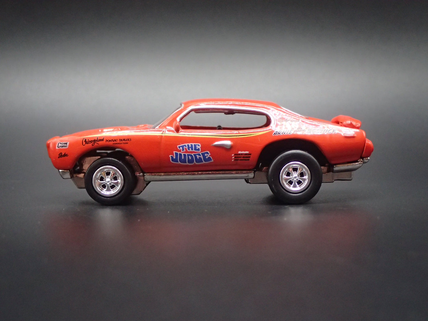 1969 69 PONTIAC GTO JUDGE SUPER STOCK ARNIE BESWICK 1:64 SCALE DIECAST MODEL CAR