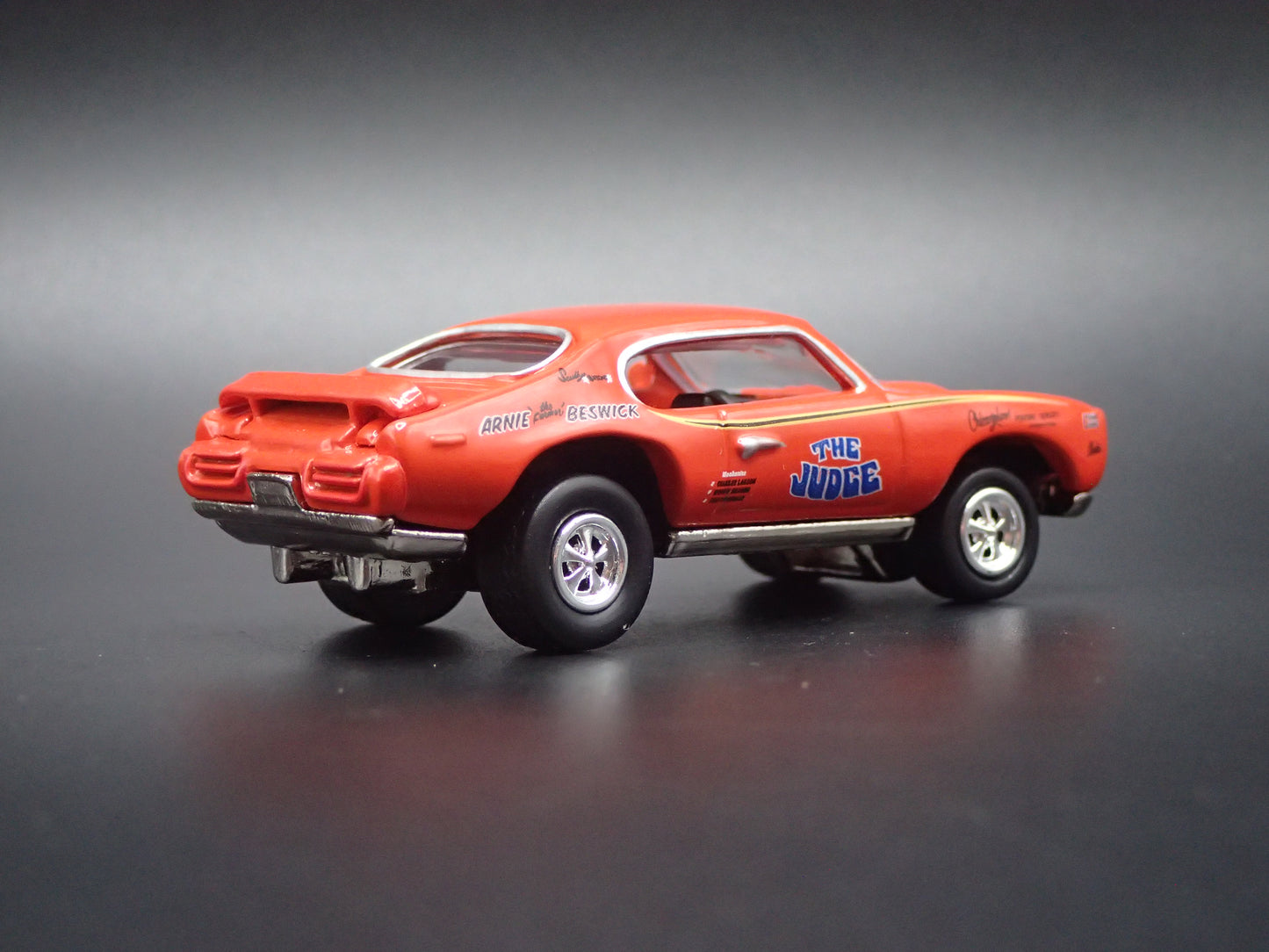 1969 69 PONTIAC GTO JUDGE SUPER STOCK ARNIE BESWICK 1:64 SCALE DIECAST MODEL CAR