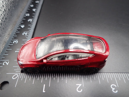 2020-2025 TESLA MODEL Y SUV RED 1:64 SCALE COLLECTIBLE DIORAMA DIECAST MODEL CAR