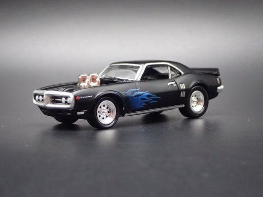 1968 68 PONTIAC FIREBIRD BLACK 1/64 SCALE COLLECTIBLE DIORAMA DIECAST MODEL CAR