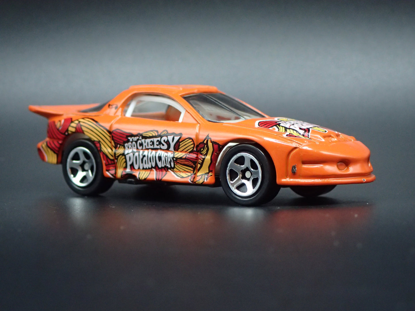 PONTIAC FIREBIRD IROC ORANGE 1:64 SCALE COLLECTIBLE DIORAMA DIECAST MODEL CAR