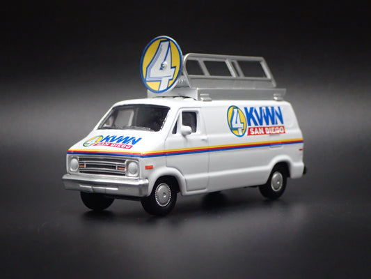 1977 77 DODGE B100 ANCHORMAN SAN DIEGO NEWS VAN 1:64 SCALE DIECAST MODEL CAR
