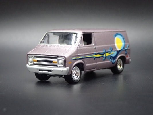 1971-1978 DODGE D100 STREET VAN 1/64 SCALE COLLECTIBLE DIORAMA DIECAST MODEL CAR