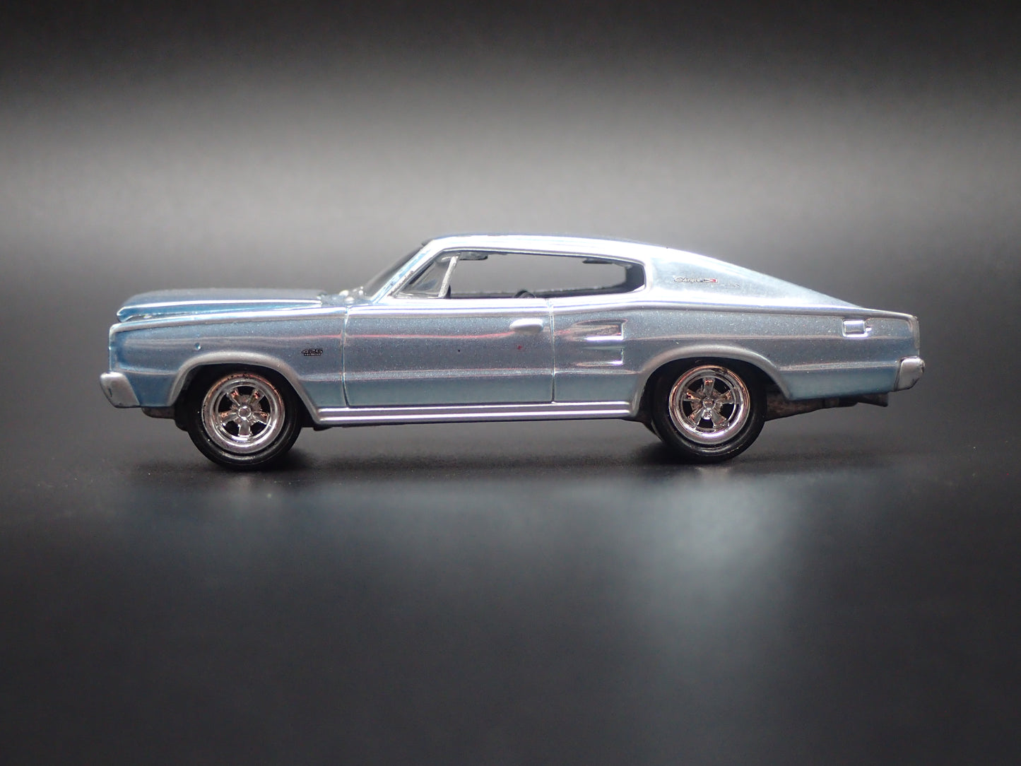 1966 66 DODGE CHARGER BLUE 1:64 SCALE COLLECTIBLE DIORAMA DIECAST MODEL CAR