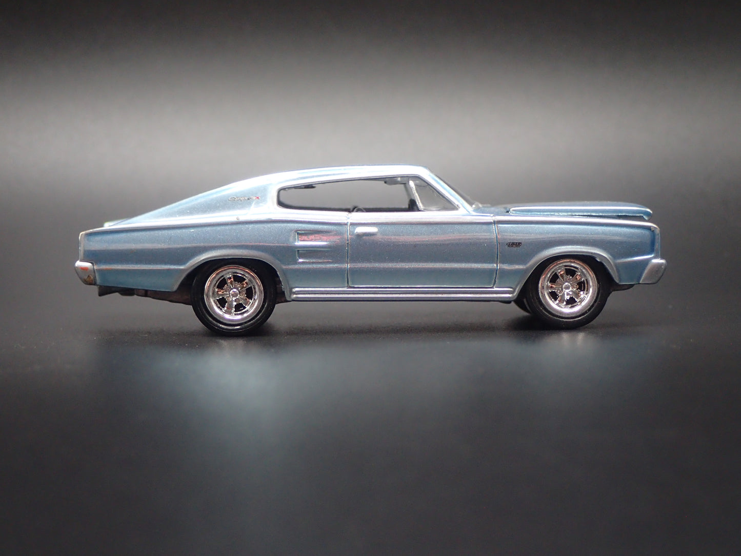 1966 66 DODGE CHARGER BLUE 1:64 SCALE COLLECTIBLE DIORAMA DIECAST MODEL CAR