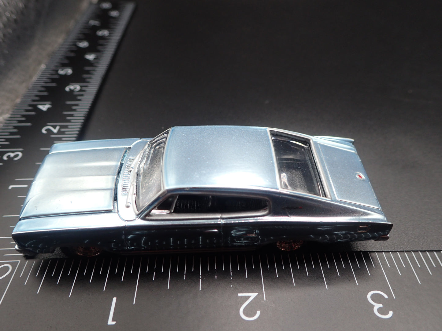 1966 66 DODGE CHARGER BLUE 1:64 SCALE COLLECTIBLE DIORAMA DIECAST MODEL CAR