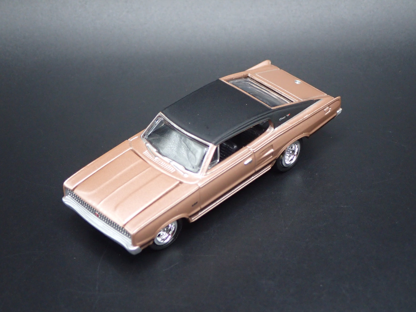 1966 66 DODGE CHARGER GOLD 1:64 SCALE COLLECTIBLE DIORAMA DIECAST MODEL CAR