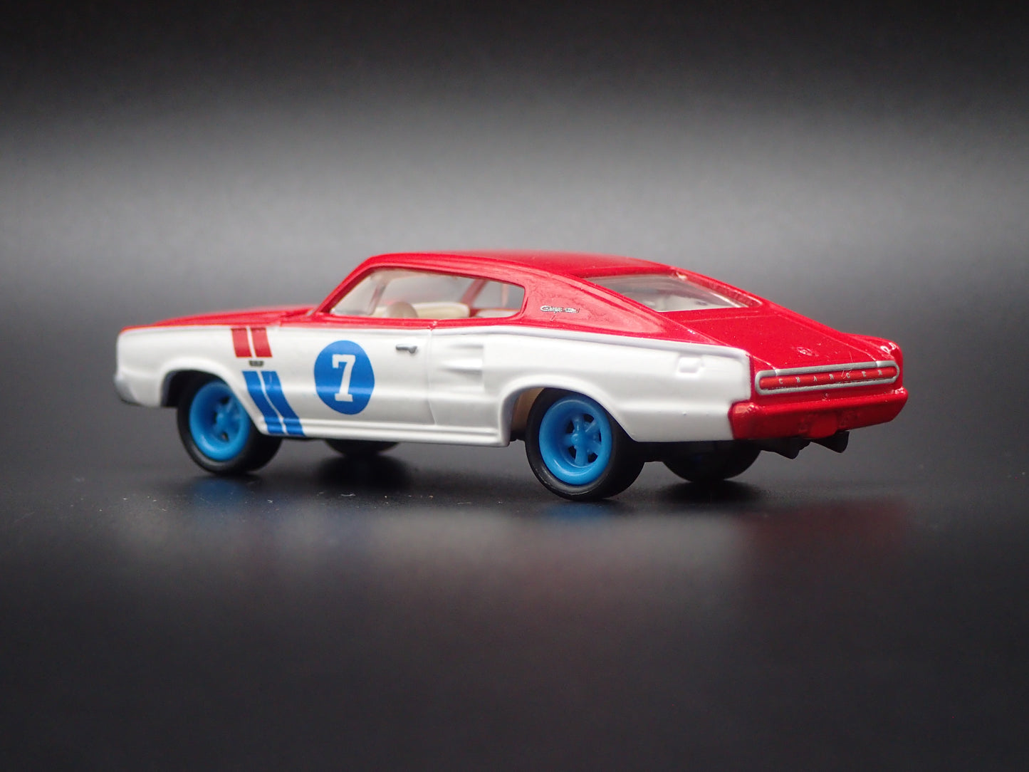 1966 66 DODGE CHARGER WHITE 1:64 SCALE COLLECTIBLE DIORAMA DIECAST MODEL CAR