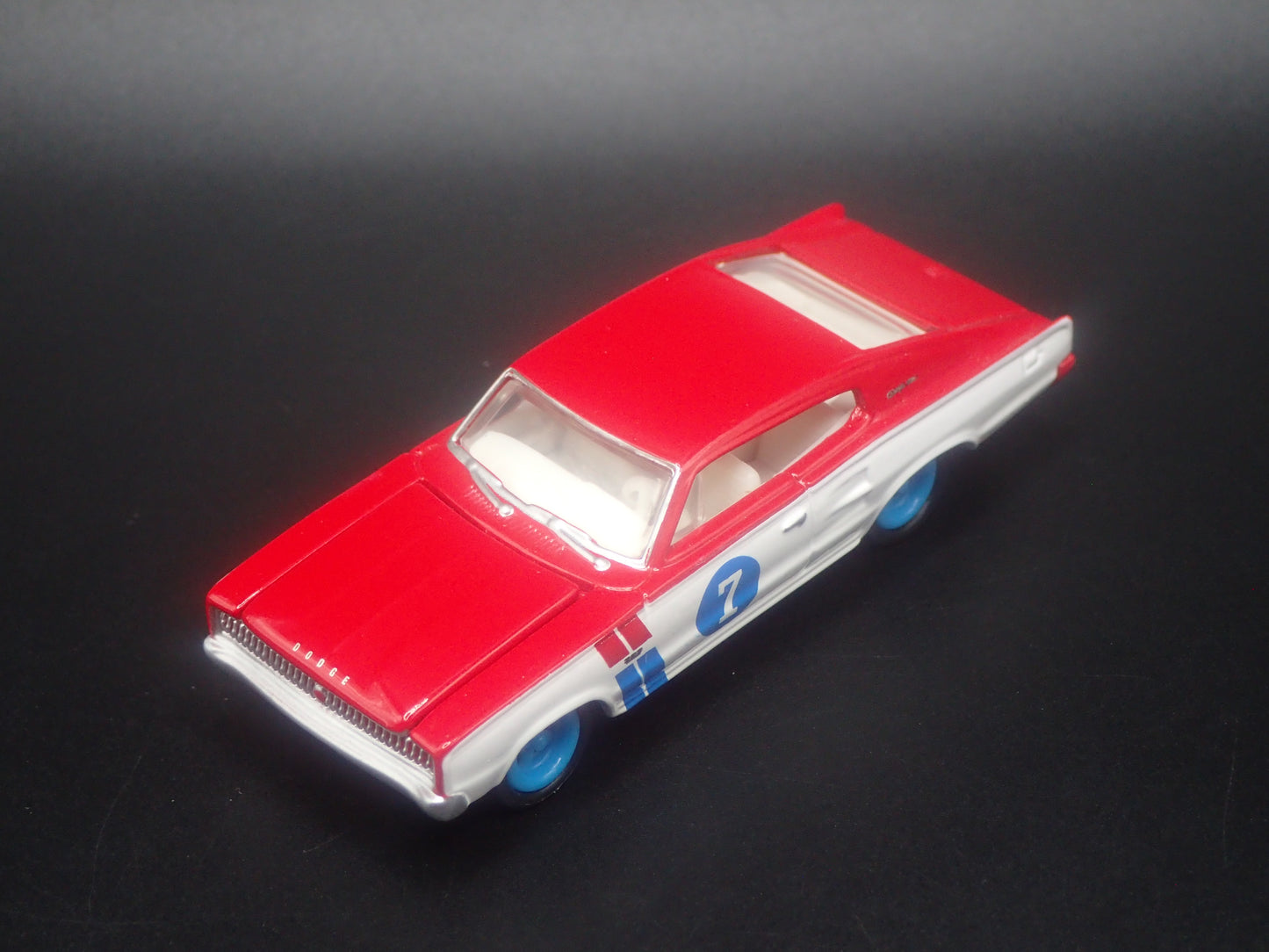 1966 66 DODGE CHARGER WHITE 1:64 SCALE COLLECTIBLE DIORAMA DIECAST MODEL CAR
