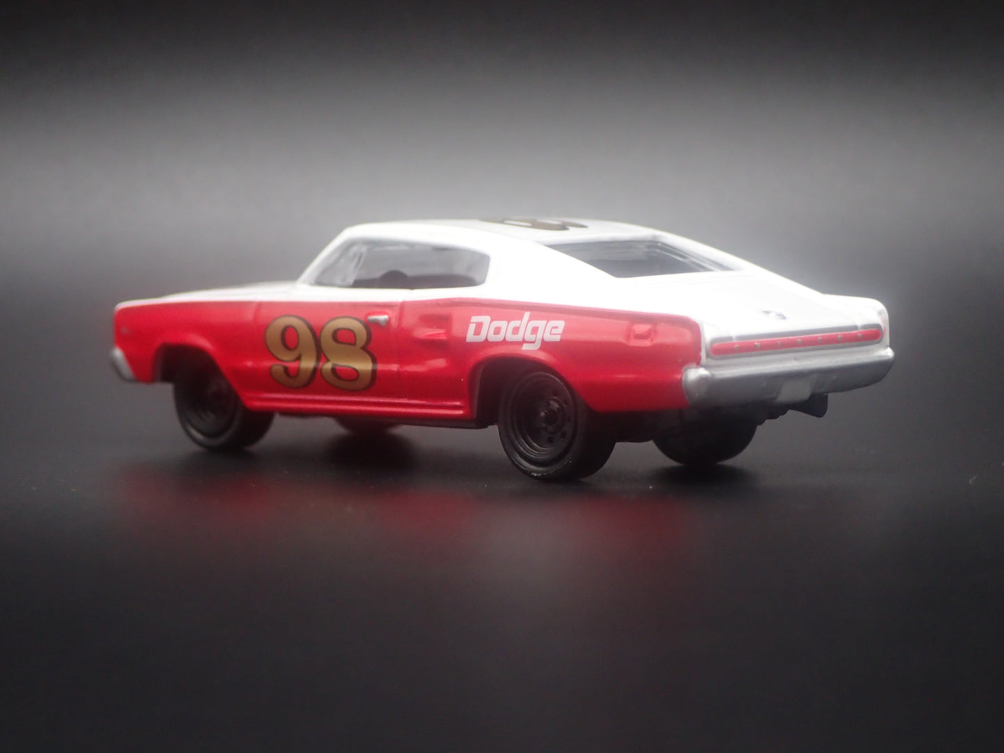 1966 66 DODGE CHARGER RED 1:64 SCALE COLLECTIBLE DIORAMA DIECAST MODEL CAR