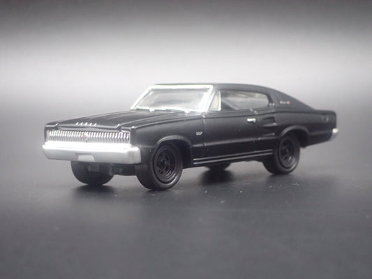 1966 66 DODGE CHARGER BLACK 1:64 SCALE COLLECTIBLE DIORAMA DIECAST MODEL CAR