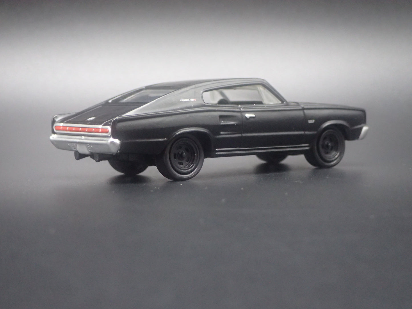 1966 66 DODGE CHARGER BLACK 1:64 SCALE COLLECTIBLE DIORAMA DIECAST MODEL CAR