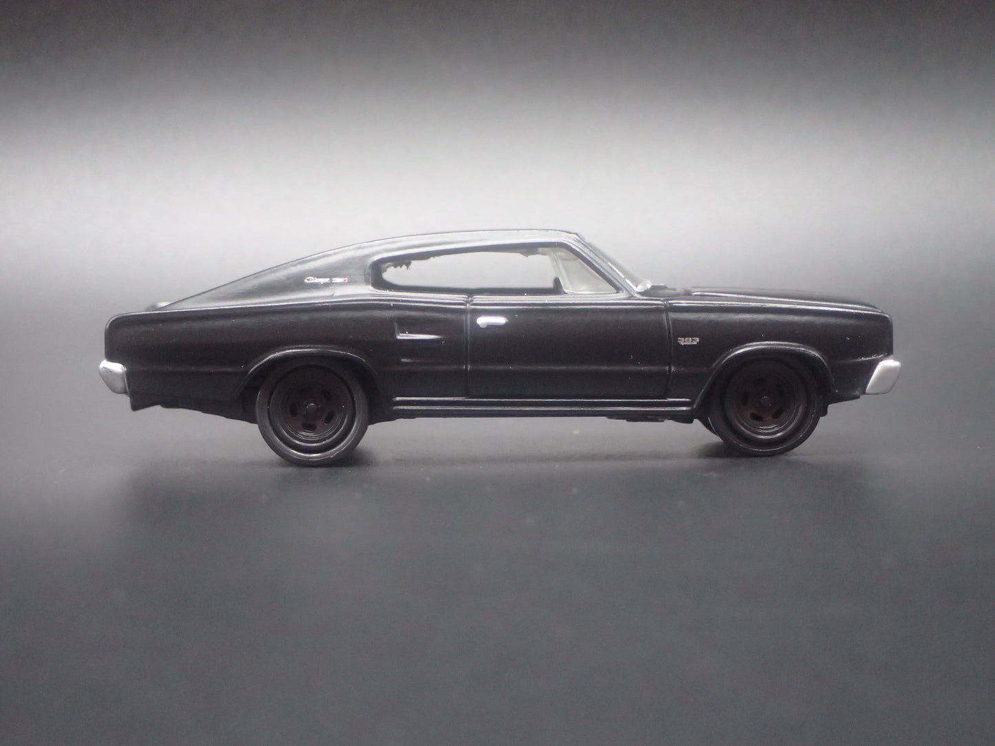 1966 66 DODGE CHARGER BLACK 1:64 SCALE COLLECTIBLE DIORAMA DIECAST MODEL CAR