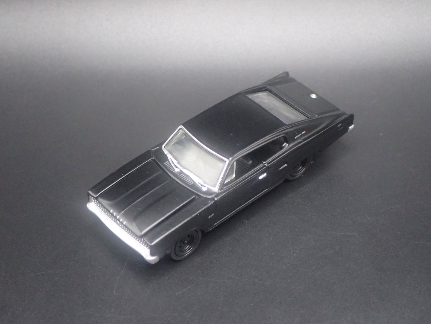 1966 66 DODGE CHARGER BLACK 1:64 SCALE COLLECTIBLE DIORAMA DIECAST MODEL CAR