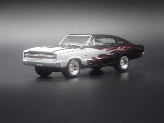 1966 66 DODGE CHARGER BLACK 1:64 SCALE COLLECTIBLE DIORAMA DIECAST MODEL CAR
