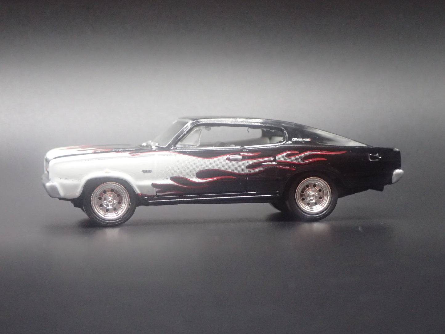 1966 66 DODGE CHARGER BLACK 1:64 SCALE COLLECTIBLE DIORAMA DIECAST MODEL CAR