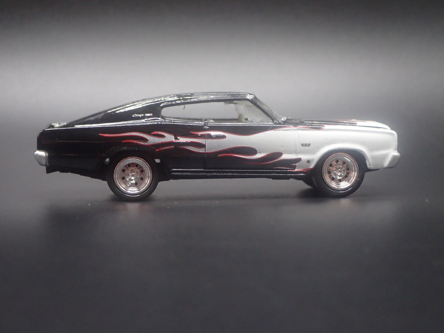 1966 66 DODGE CHARGER BLACK 1:64 SCALE COLLECTIBLE DIORAMA DIECAST MODEL CAR