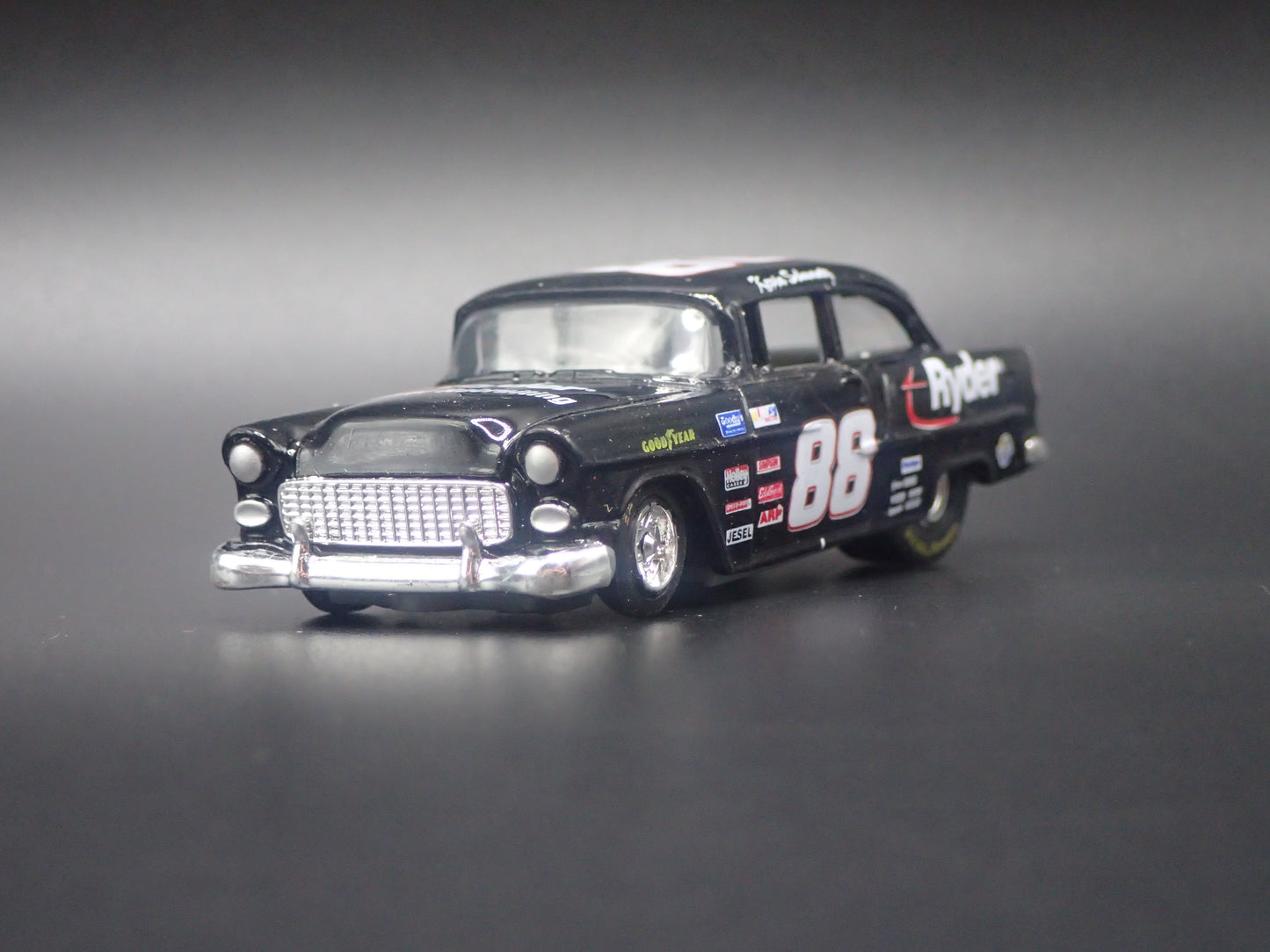 1955 CHEVY CHEVROLET BEL AIR POST 88 KEVIN SCHWANTZ NASCAR 1:64 SCALE DIECAST CAR