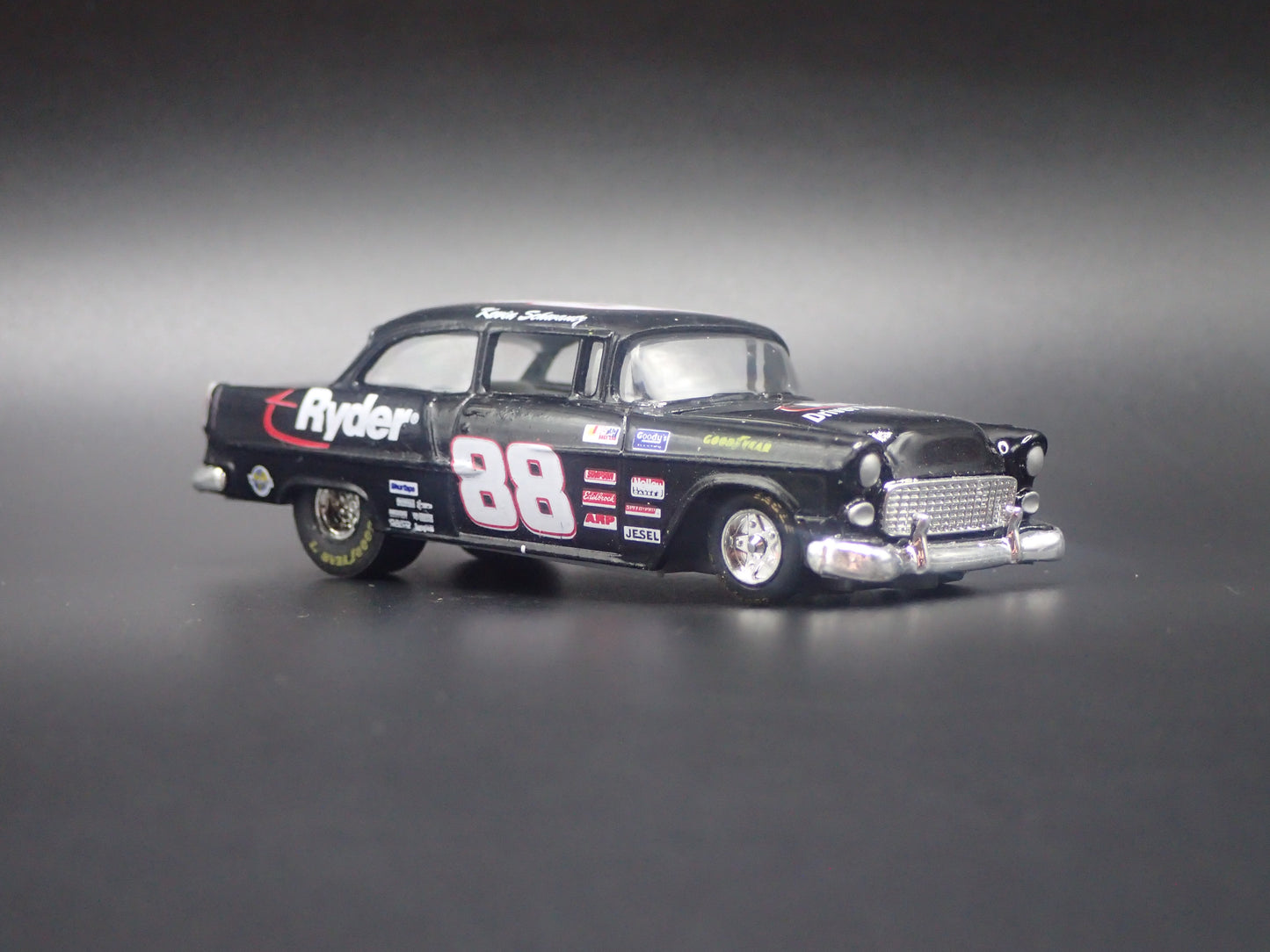 1955 CHEVY CHEVROLET BEL AIR POST 88 KEVIN SCHWANTZ NASCAR 1:64 SCALE DIECAST CAR