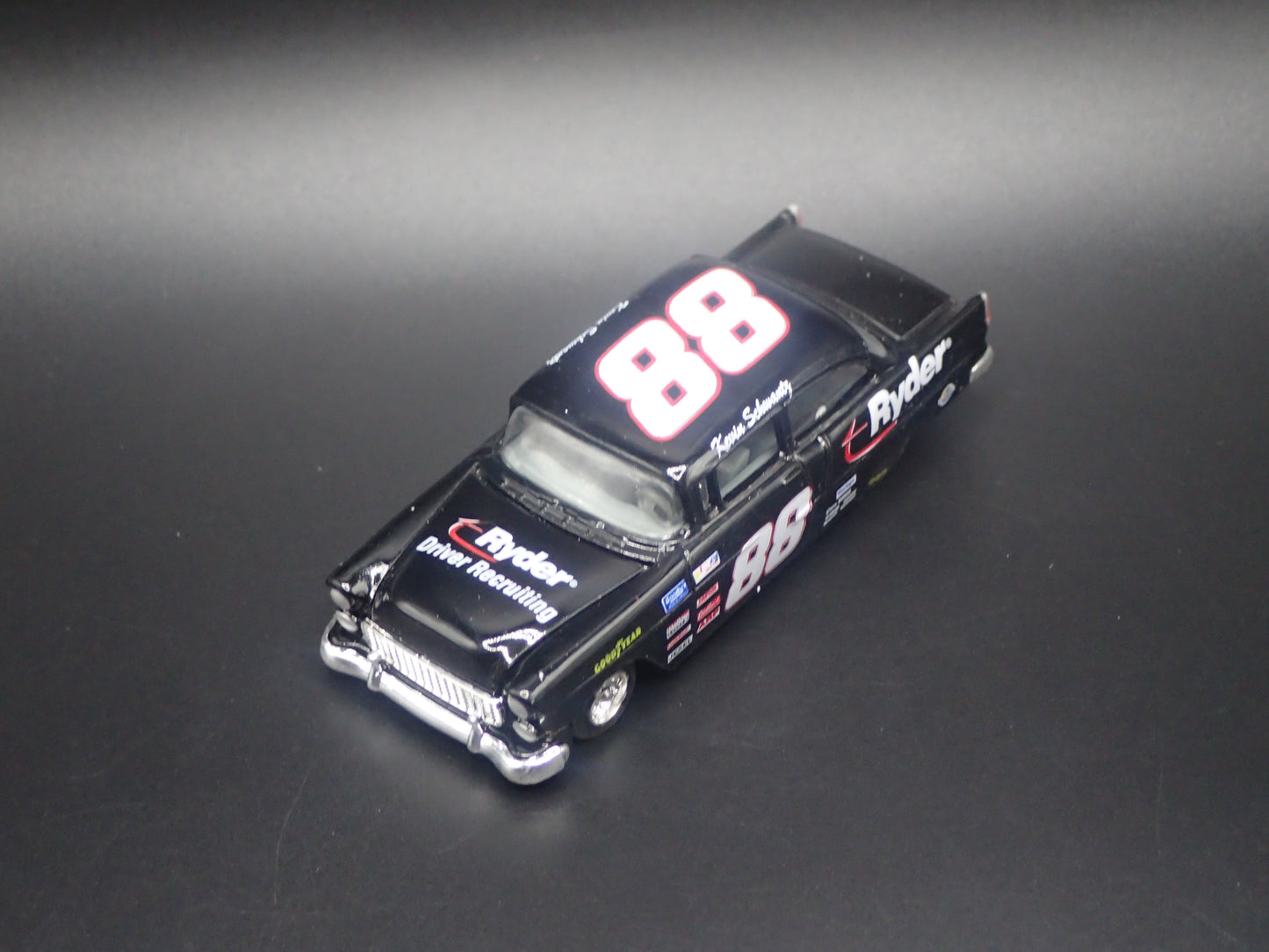 1955 CHEVY CHEVROLET BEL AIR POST 88 KEVIN SCHWANTZ NASCAR 1:64 SCALE DIECAST CAR