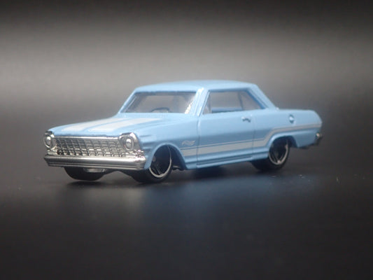 1963 63 CHEVY CHEVROLET II NOVA 1:64 SCALE COLLECTIBLE DIORAMA DIECAST MODEL CAR