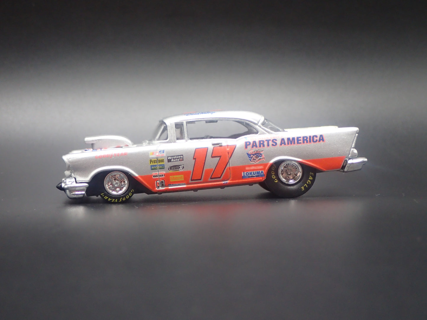 1957 CHEVY CHEVROLET BEL AIR 17 DARRELL WALTRIP NASCAR  1:64 SCALE DIECAST MODEL CAR