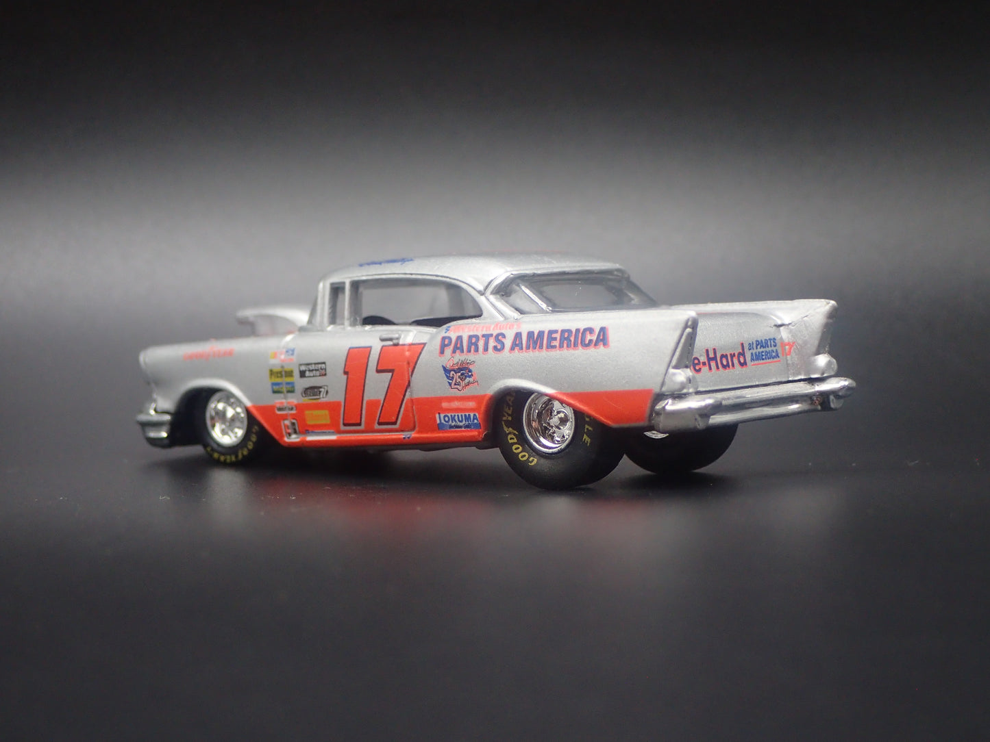 1957 CHEVY CHEVROLET BEL AIR 17 DARRELL WALTRIP NASCAR  1:64 SCALE DIECAST MODEL CAR