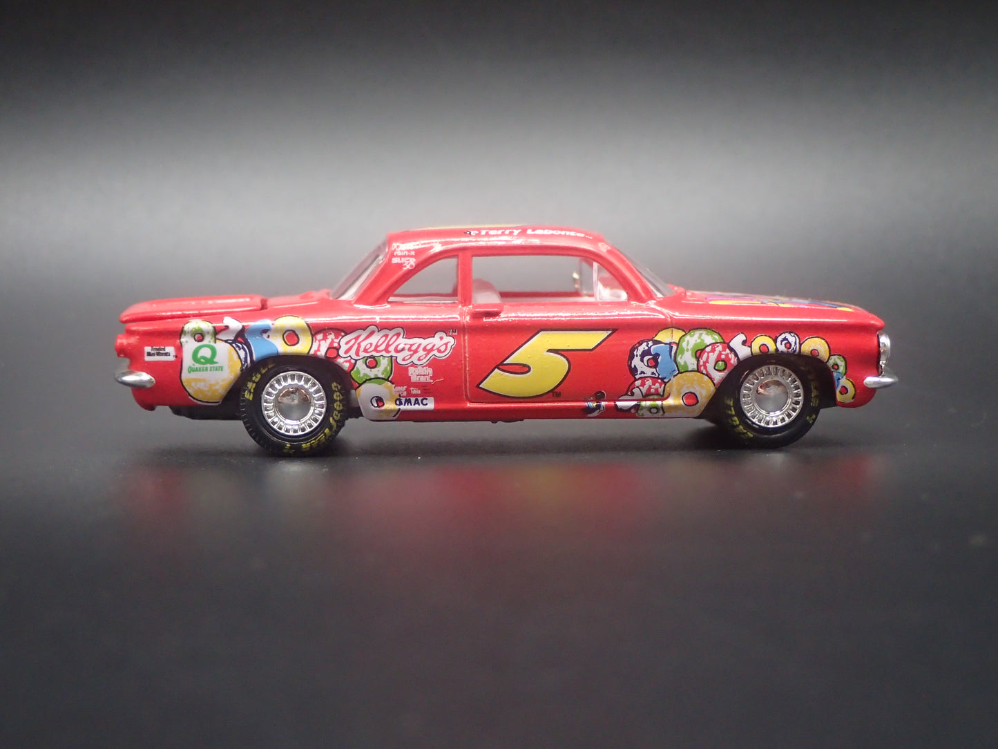 1960 60 CHEVY CHEVROLET CORVAIR 5 TERRY LABONTE NASCAR 1:64 SCALE DIECAST MODEL CAR