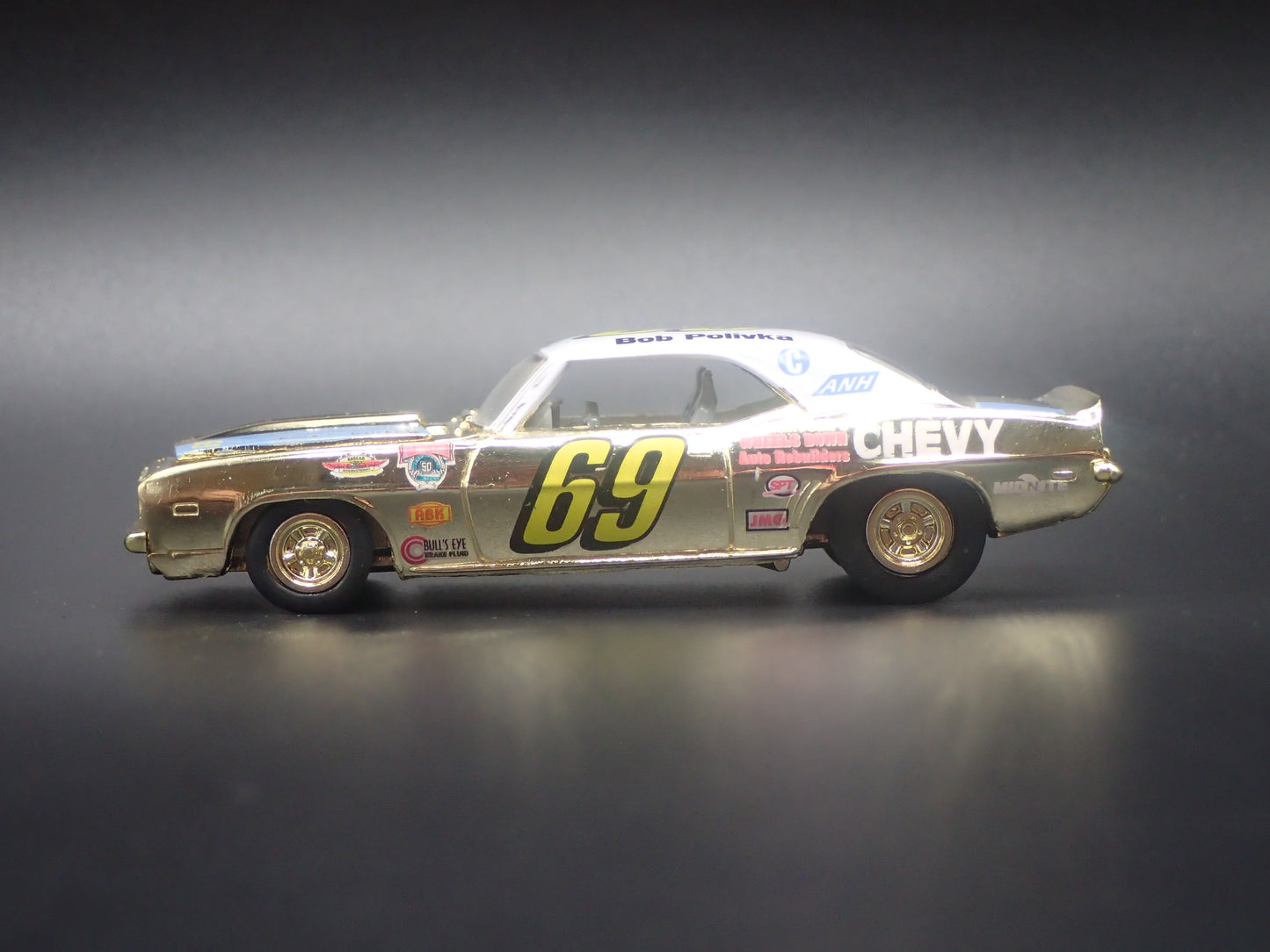 1969 CHEVROLET CHEVY CAMARO 69 BOB POLIVKA NASCAR 1:64 SCALE DIECAST CAR