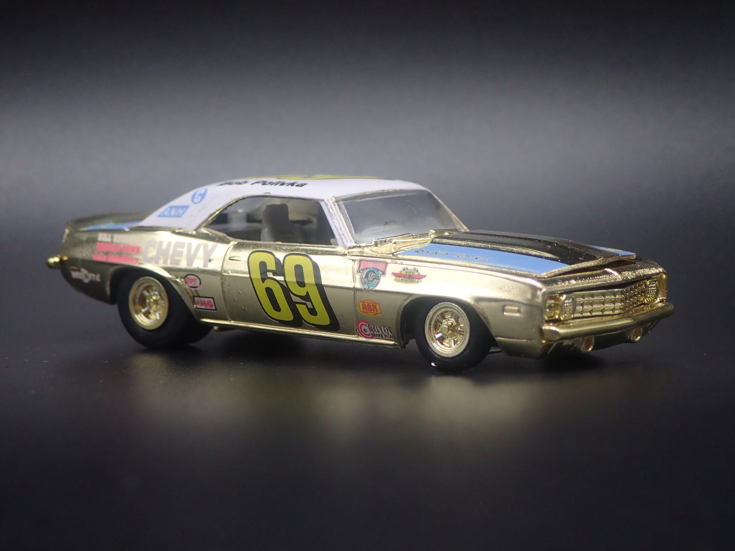 1969 CHEVROLET CHEVY CAMARO 69 BOB POLIVKA NASCAR 1:64 SCALE DIECAST CAR