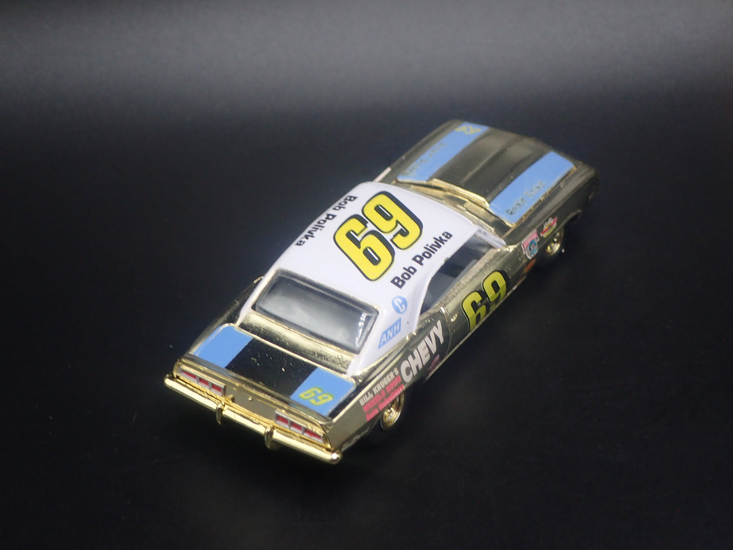 1969 CHEVROLET CHEVY CAMARO 69 BOB POLIVKA NASCAR 1:64 SCALE DIECAST CAR