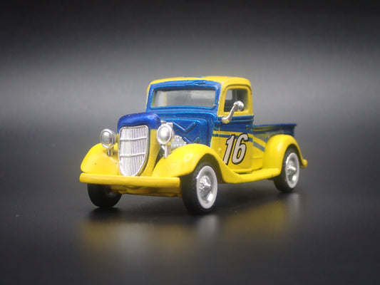 1935 35 FORD PICKUP TRUCK 16 TED MUSCRAVE NASCAR BARN FIND 1:64 SCALE MODEL CAR
