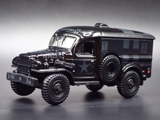 1944 44 DODGE WC54 AMBULANCE BLACK 1:64 SCALE DIECAST MODEL CAR