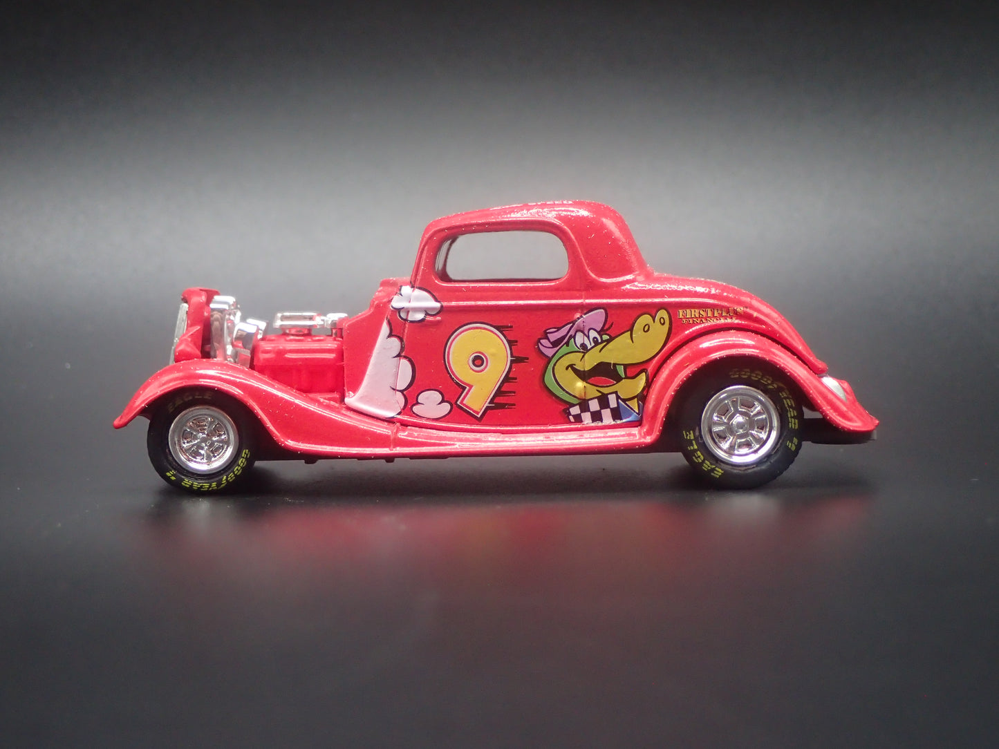 1934 34 FORD COUPE HOT ROD 9 LAKE SPEED NASCAR 1:64 SCALE DIORAMA DIECAST CAR