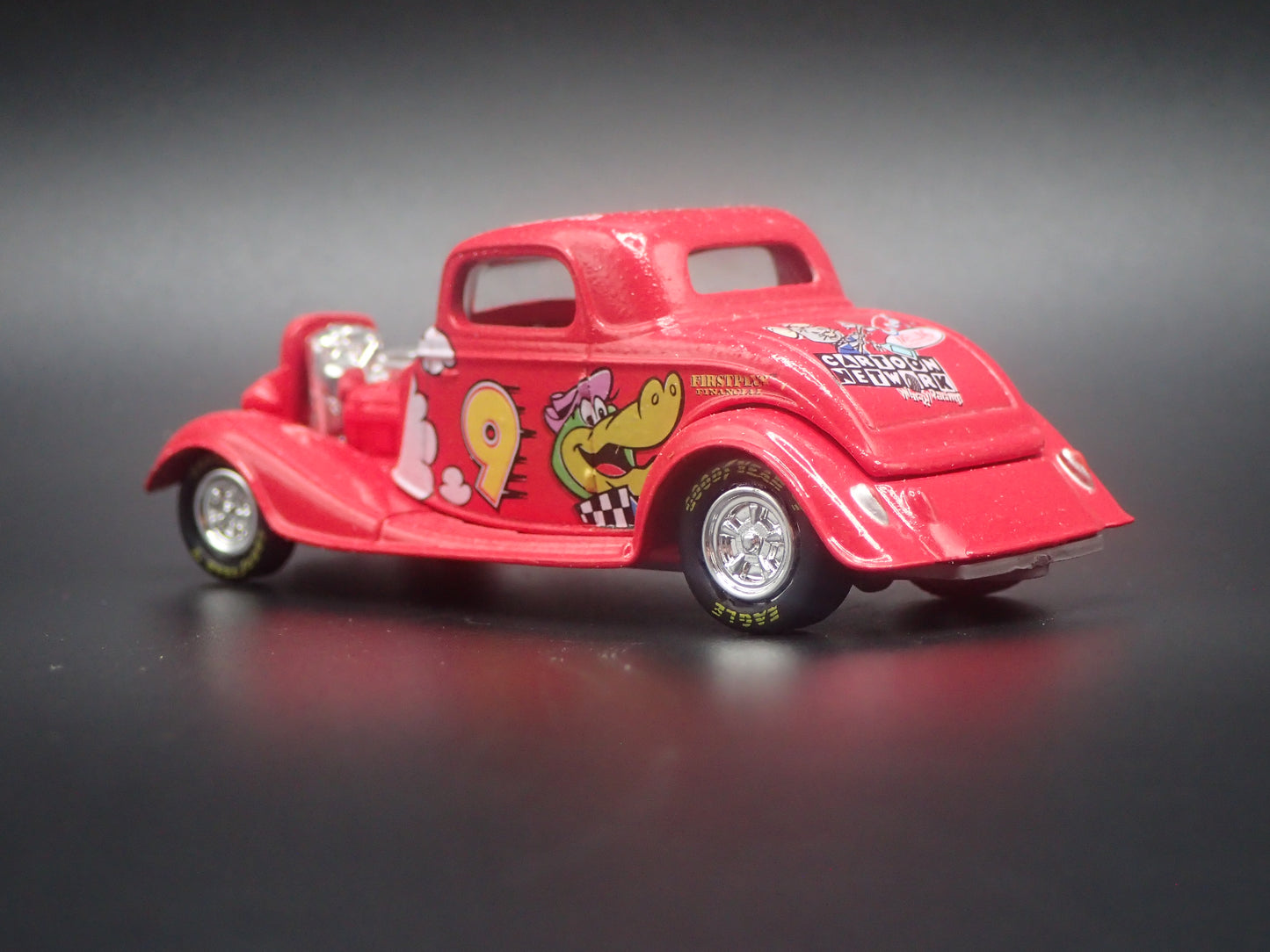 1934 34 FORD COUPE HOT ROD 9 LAKE SPEED NASCAR 1:64 SCALE DIORAMA DIECAST CAR