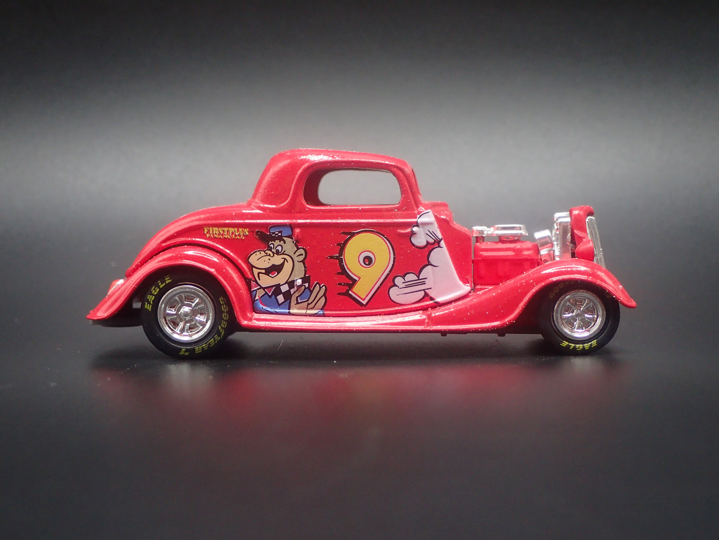 1934 34 FORD COUPE HOT ROD 9 LAKE SPEED NASCAR 1:64 SCALE DIORAMA DIECAST CAR