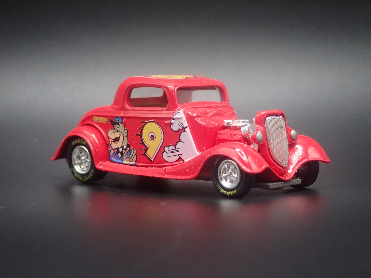 1934 34 FORD COUPE HOT ROD 9 LAKE SPEED NASCAR 1:64 SCALE DIORAMA DIECAST CAR