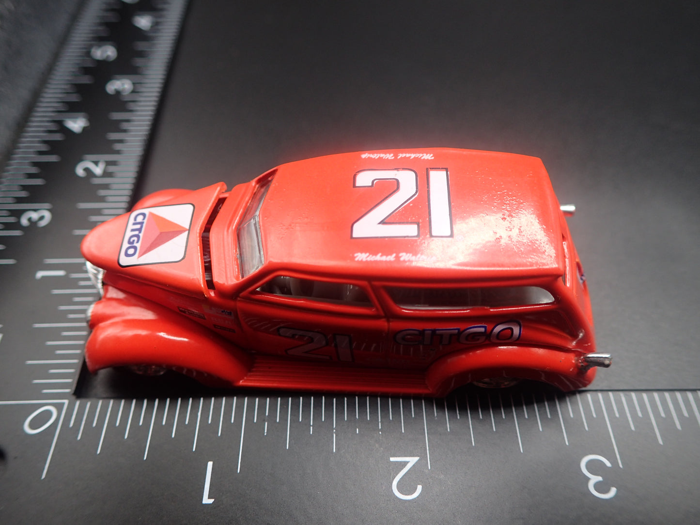 1937 37 FORD BOXOTICA CUSTOM HOT ROD 21 MICHAEL WALTRIP 1:64 SCALE MODEL CAR