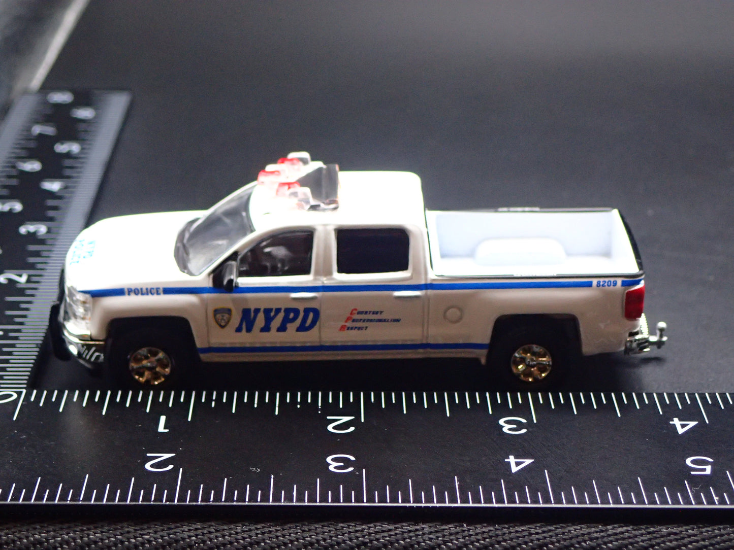 2014-2019 CHEVY CHEVROLET SILVERADO TRUCK NYPD w HITCH 1:64 DIECAST MODEL CAR